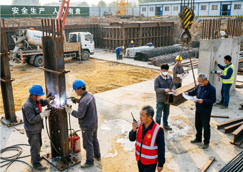 万江街道内支撑体系施工